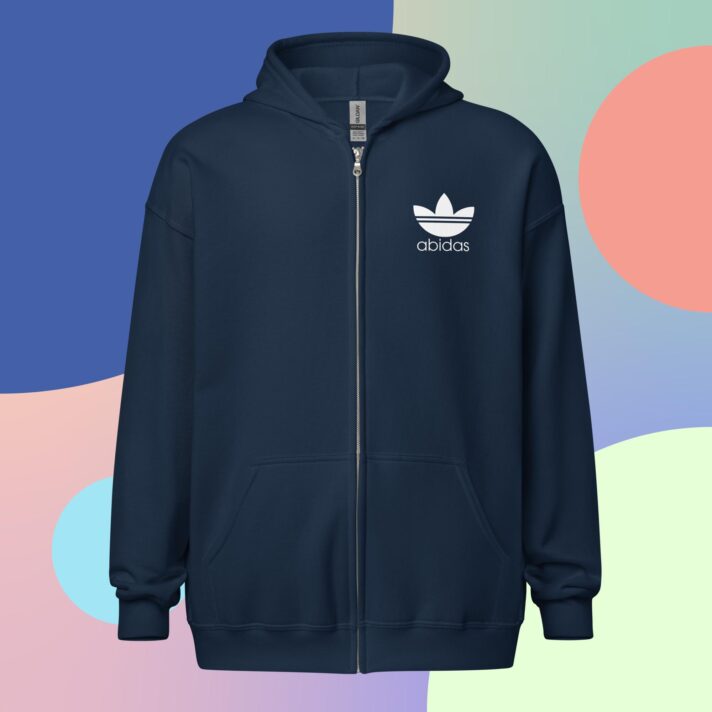 abidas zip hoodie